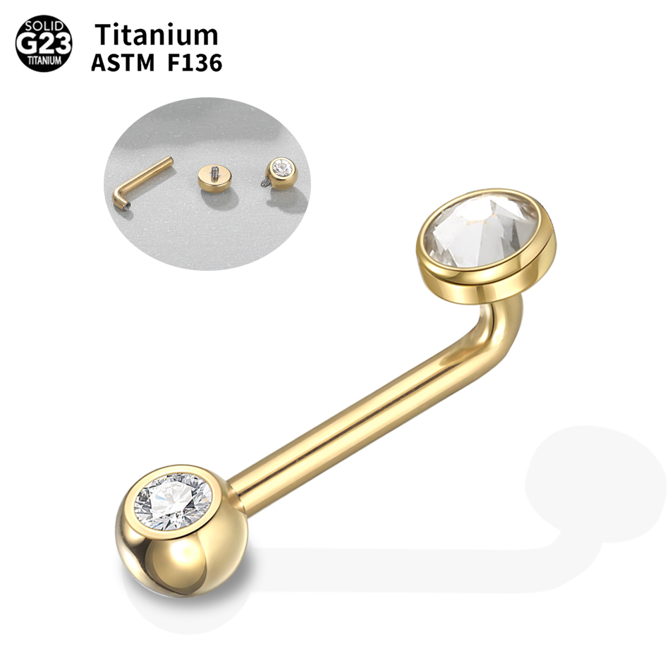 Body Jewelry Vch - 1/5개입 임플란트 등급 티타늄 크리스티나 버티컬
