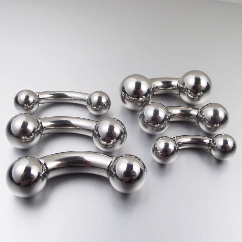 Nipple Bar Curved - 큰 사이즈 스트레이트 바벨 링, 곡선