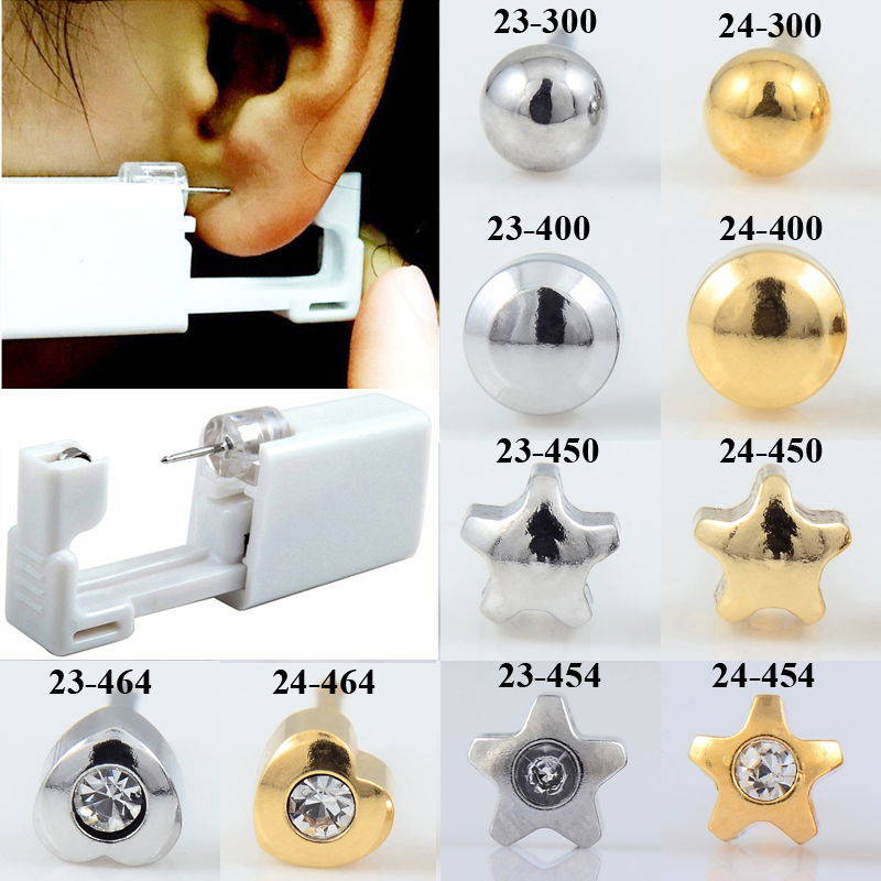 Body Jewelry Jewelry Box - 24 개/상자 통증 없음 귀 피어싱