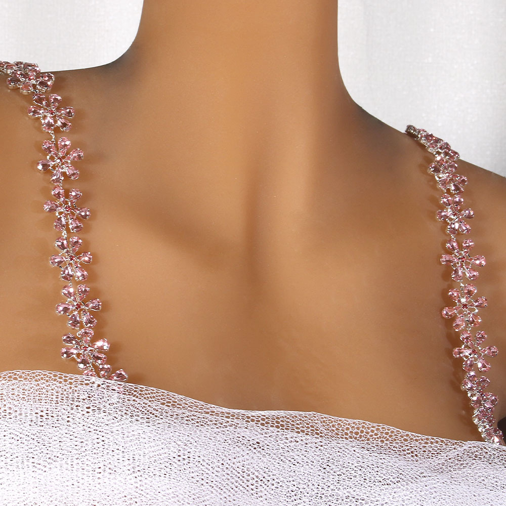 Body Jewelry Jewelry Box - 여성용 꽃무늬 어깨끈, 라인스톤 꽃 장식