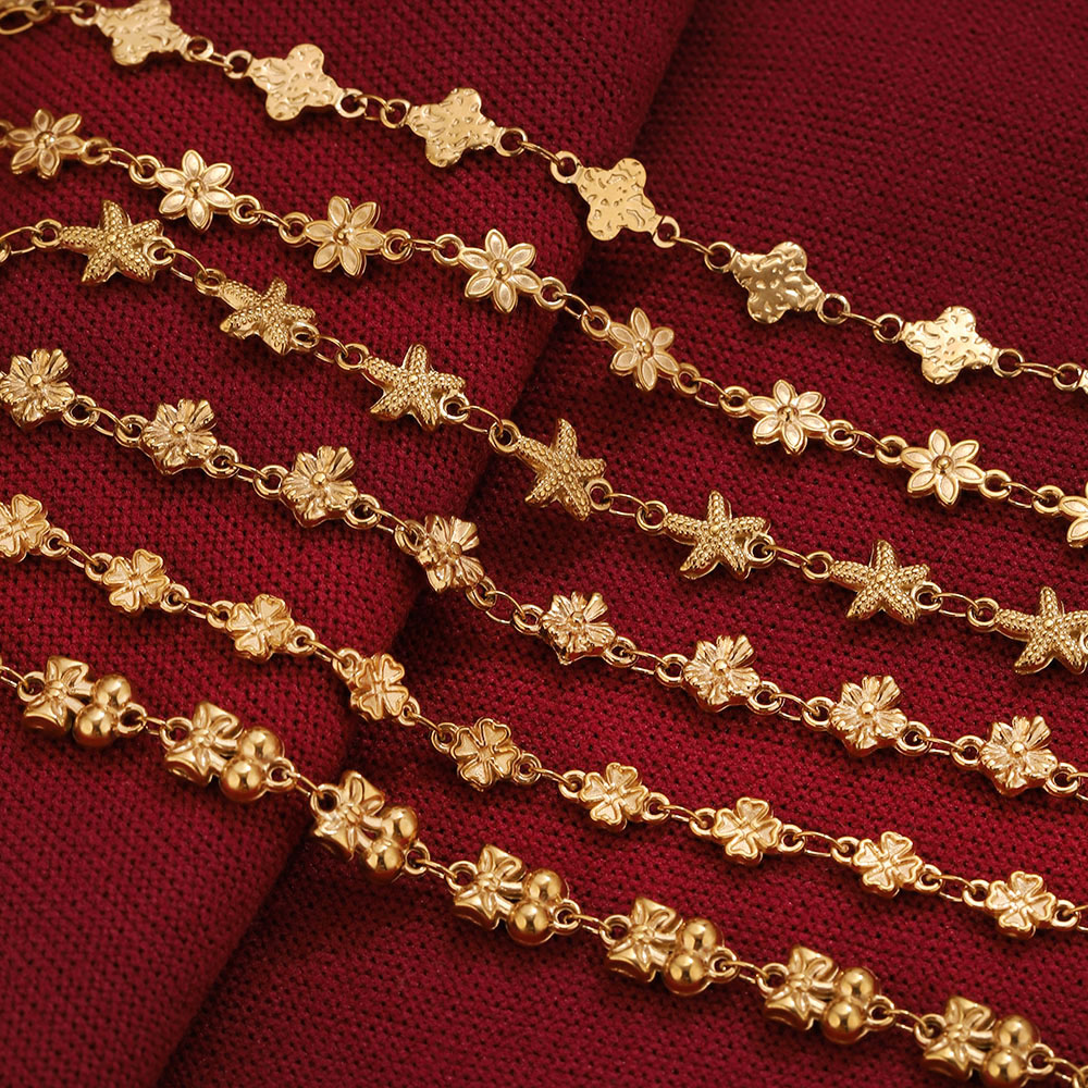 1미터 스테인리스 스틸 꽃별 모양 링크 케이블 체인 D - Body Jewelry Chain 리뷰 및 가격