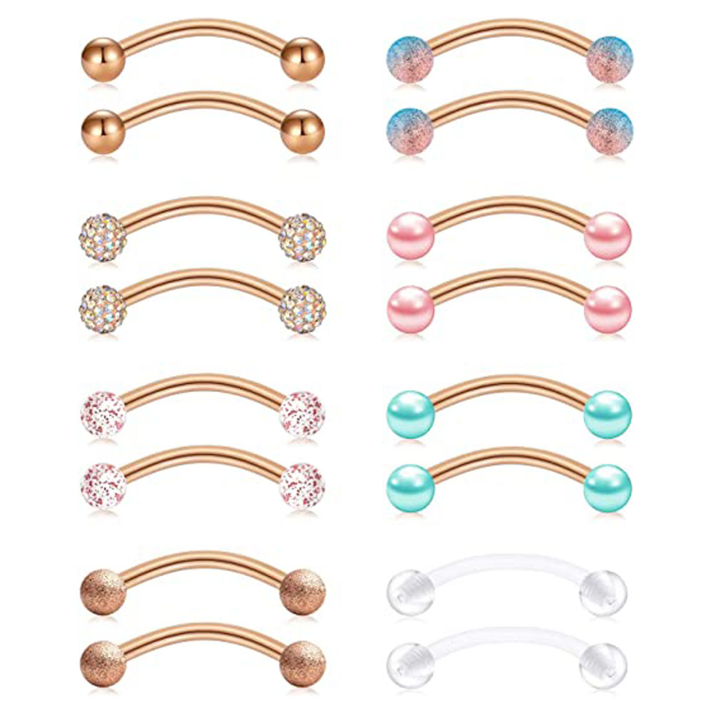 스테인레스 스틸 긴 니플 링, 곡선 바벨, 페티 벨리  - Nipple Bar Curved 리뷰 및 가격