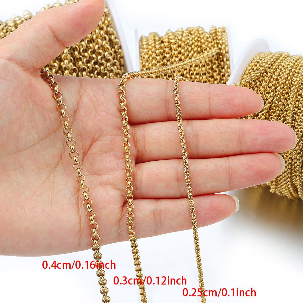 1미터 2-4mm 스테인리스 스틸 O형 소형 원형 체인 - Body Jewelry Chain 리뷰 및 가격