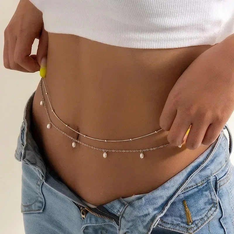 여성을위한 새로운 매력 섹시한 더블 레이어 나비 체인  - Body Jewelry Chain 리뷰 및 가격
