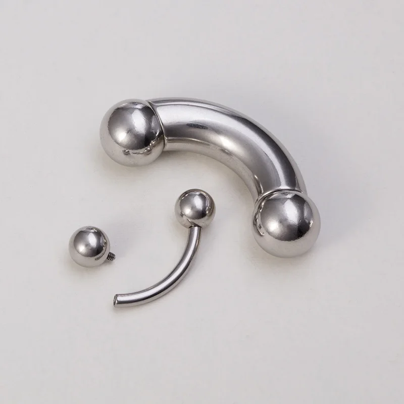1개 대형 스테인리스 스틸 곡선형 바벨 눈썹 링 니플  - Nipple Bar Curved 리뷰 및 가격