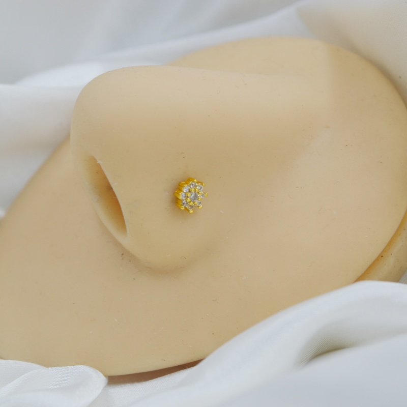 10개/박스 CZ 코걸이 스터드 링 나사형 L자형 하트 - Body Jewelry Jewelry Box 리뷰 및 가격