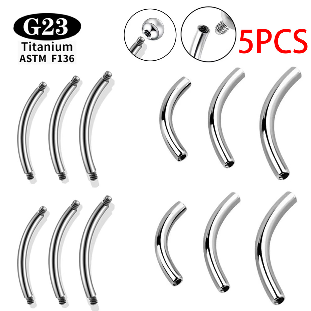 5개/세트 ASTM F136 티타늄 내부 나사형 눈썹  - Body Jewelry Dermal 리뷰 및 가격