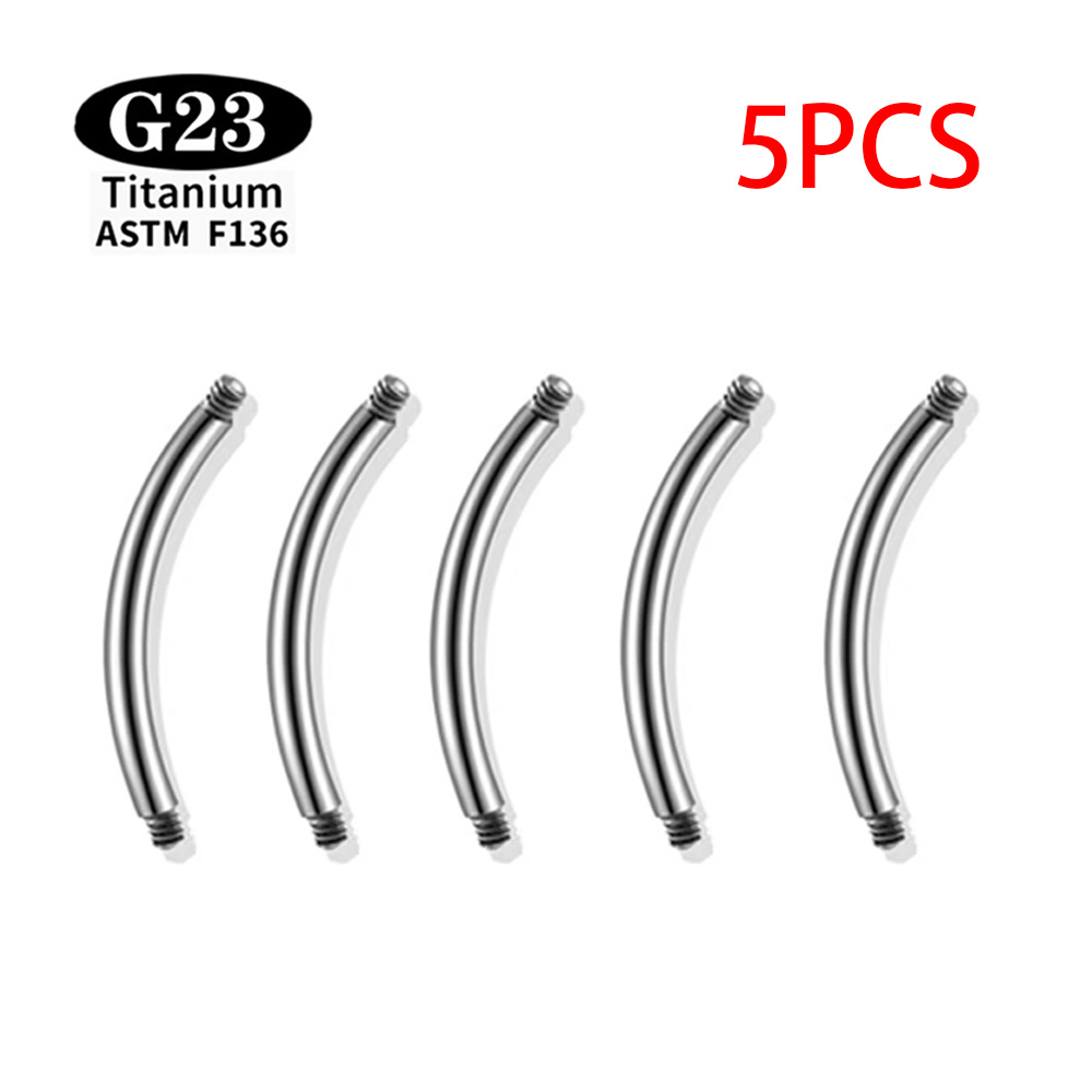 5개/세트 ASTM F136 티타늄 내부 나사형 눈썹  - Body Jewelry Dermal 리뷰 및 가격