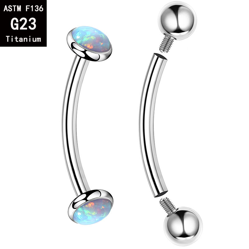 5개/세트 ASTM F136 티타늄 내부 나사형 눈썹  - Body Jewelry Dermal 리뷰 및 가격