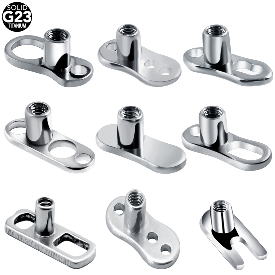 1PC G23 티타늄 피어싱 마이크로 피부 앵커 피어싱 - Body Jewelry Dermal 리뷰 및 가격