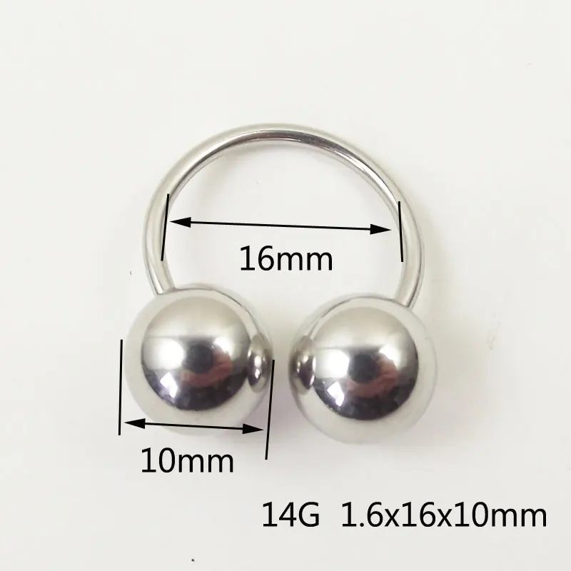 스테인레스 스틸 바벨 말굽 반지, 눈썹 바나나 곡선 이 - Nipple Bar Curved 리뷰 및 가격