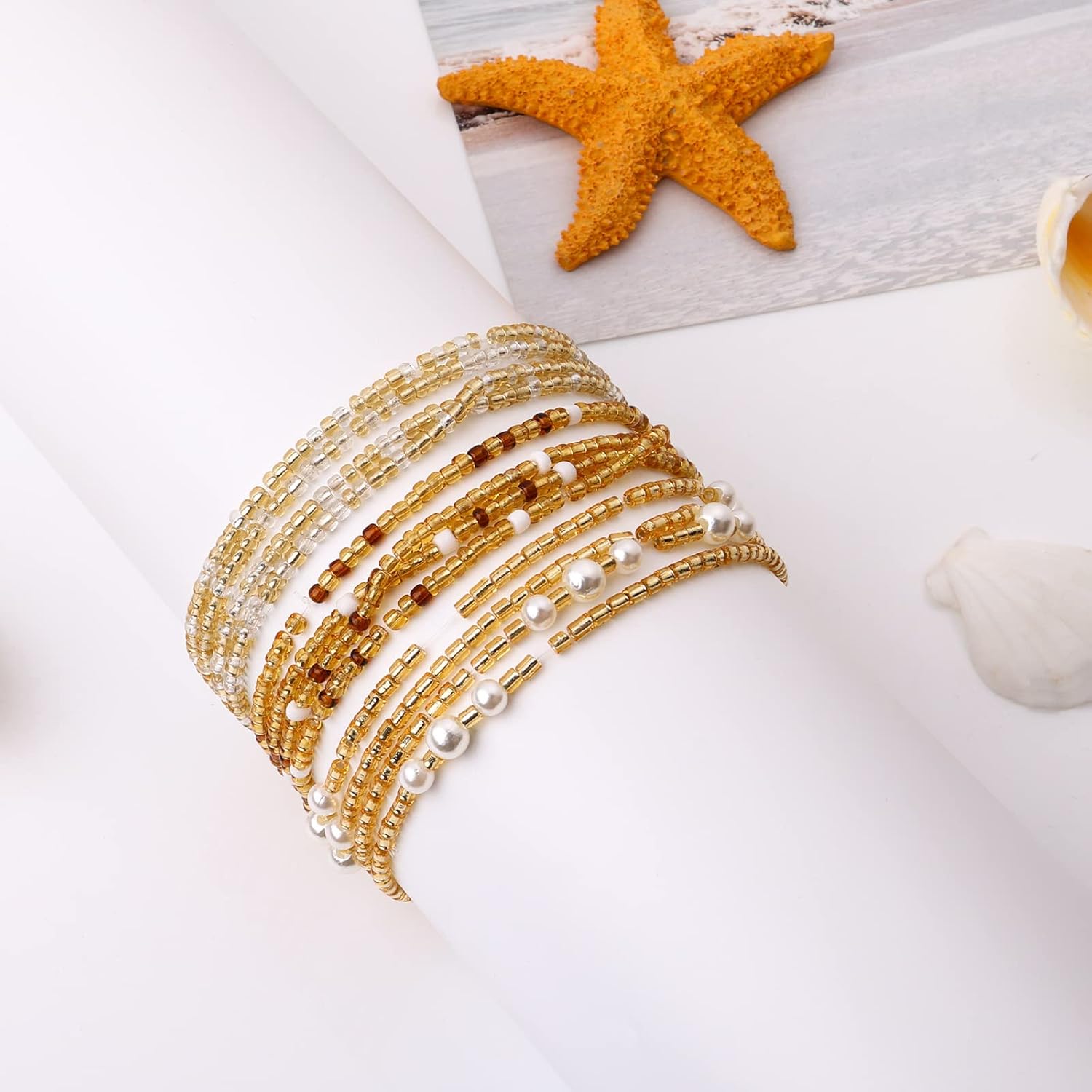 여성용 허리 비즈, 배꼽 비즈, 탄성 체인, 아프리카  - Body Jewelry For Sale 리뷰 및 가격