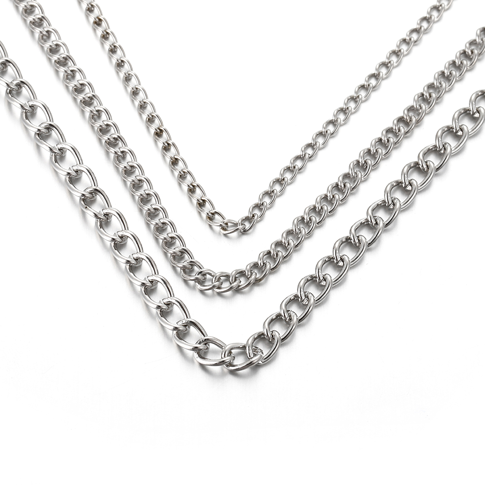 2미터 2.5/3.5/4.5mm 금속 플랫 타원형 연장 - Body Jewelry Chain 리뷰 및 가격