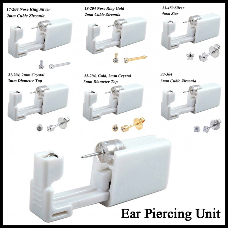24 개/상자 통증 없음 귀 피어싱 키트 일회용 안전  - Body Jewelry Jewelry Box 리뷰 및 가격