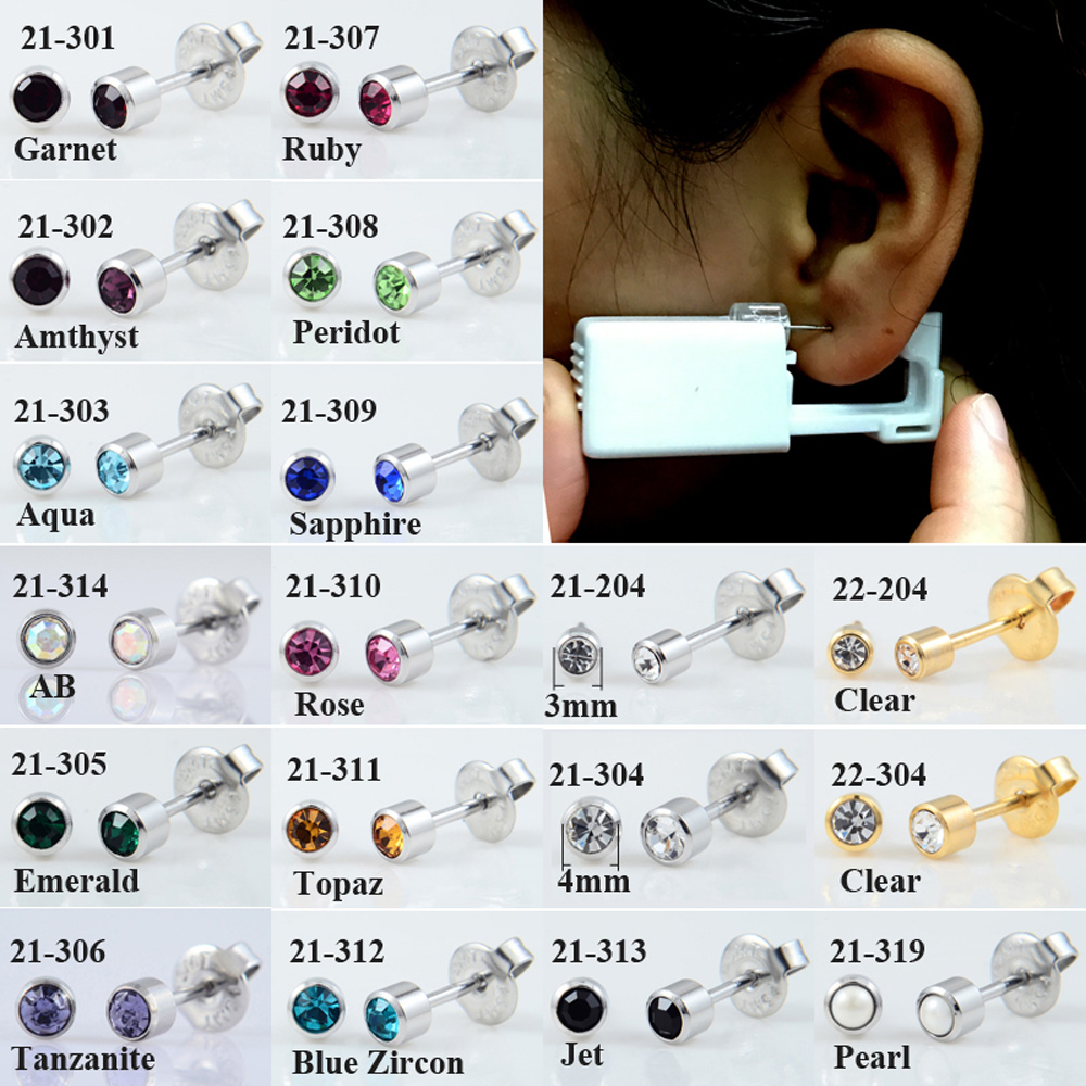 24 개/상자 통증 없음 귀 피어싱 키트 일회용 안전  - Body Jewelry Jewelry Box 리뷰 및 가격
