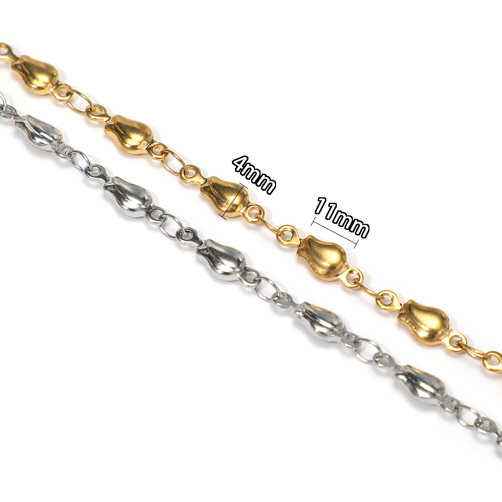 DIY 쥬얼리 제작용 1미터 스테인리스 스틸 꽃 비즈  - Body Jewelry Chain 리뷰 및 가격
