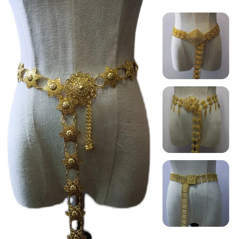 1PC 금속 태국 허리 체인 여성 태국 다이 골드 벨트 - Body Jewelry Chain 리뷰 및 가격