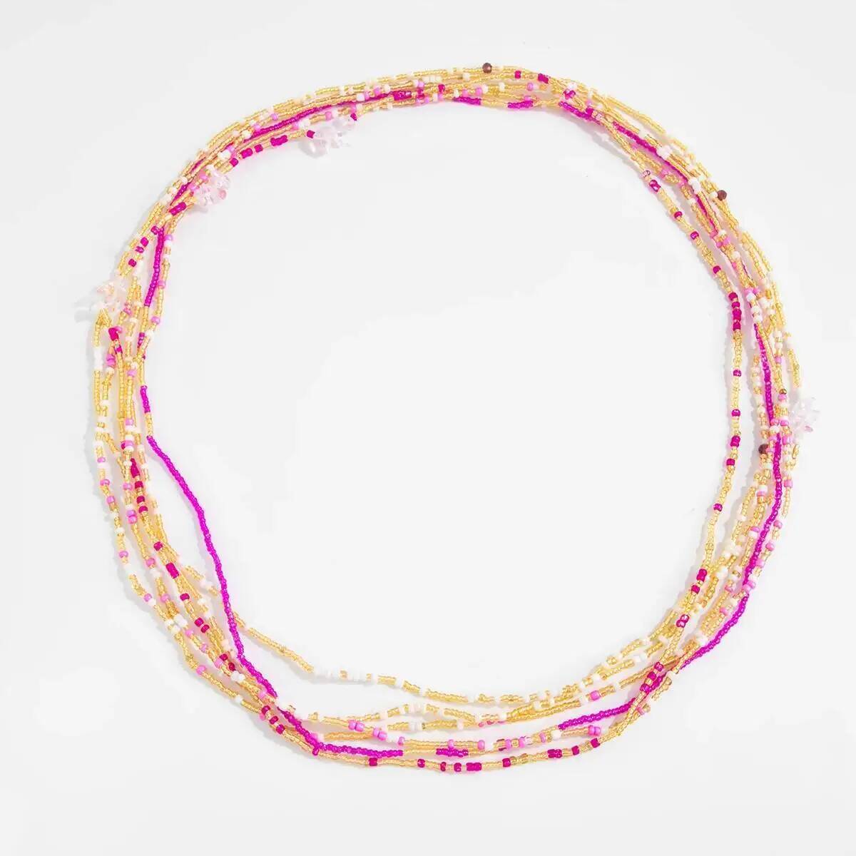 시신 6종 세트 보헤미안 스타일 화려한 쌀알 비즈 허리 - Body Jewelry Chain 리뷰 및 가격